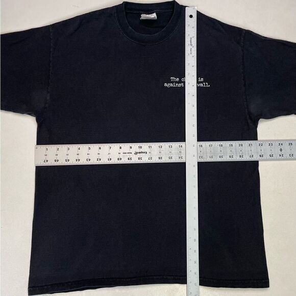 The Chair Is Against The Wall Wolverines Graphic T-shirt Men Large Black - Picture 9 of 9